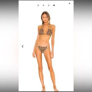 Lovers + Friends Katya Bikini Disco Leopard